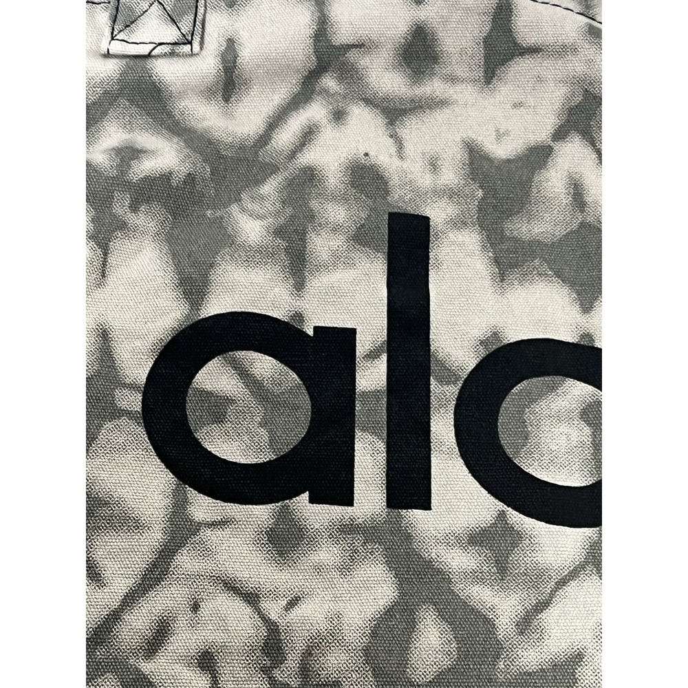 ALO Gray & White Tie Dye Yoga Bag (Large Shopping Bag) W7066R Brand New With Tag - Picture 4 of 5
